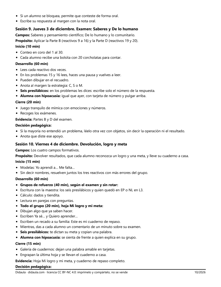 Página 7 de Repaso y examen del primer trimestre en 1°: estaciones, juegos y cuaderno de repaso