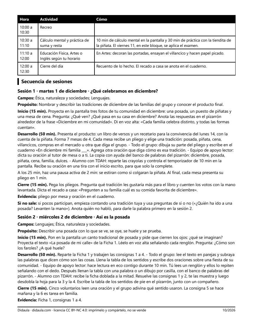 Página 2 de Las tradiciones de diciembre en mi comunidad: libro de versos y recetario de la convivencia