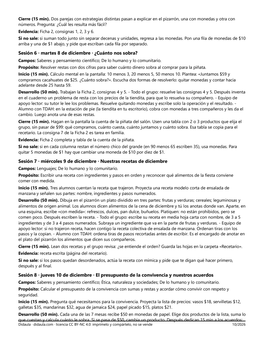 Página 4 de Las tradiciones de diciembre en mi comunidad: libro de versos y recetario de la convivencia
