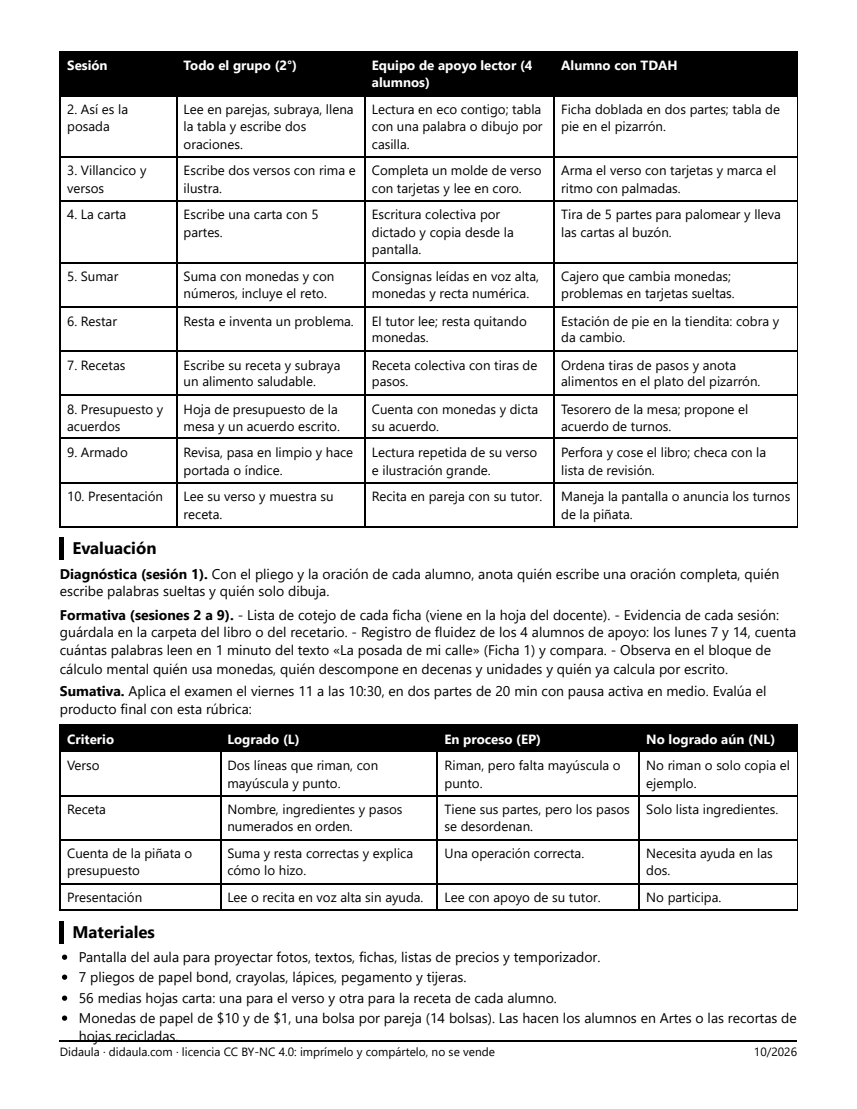 Página 6 de Las tradiciones de diciembre en mi comunidad: libro de versos y recetario de la convivencia