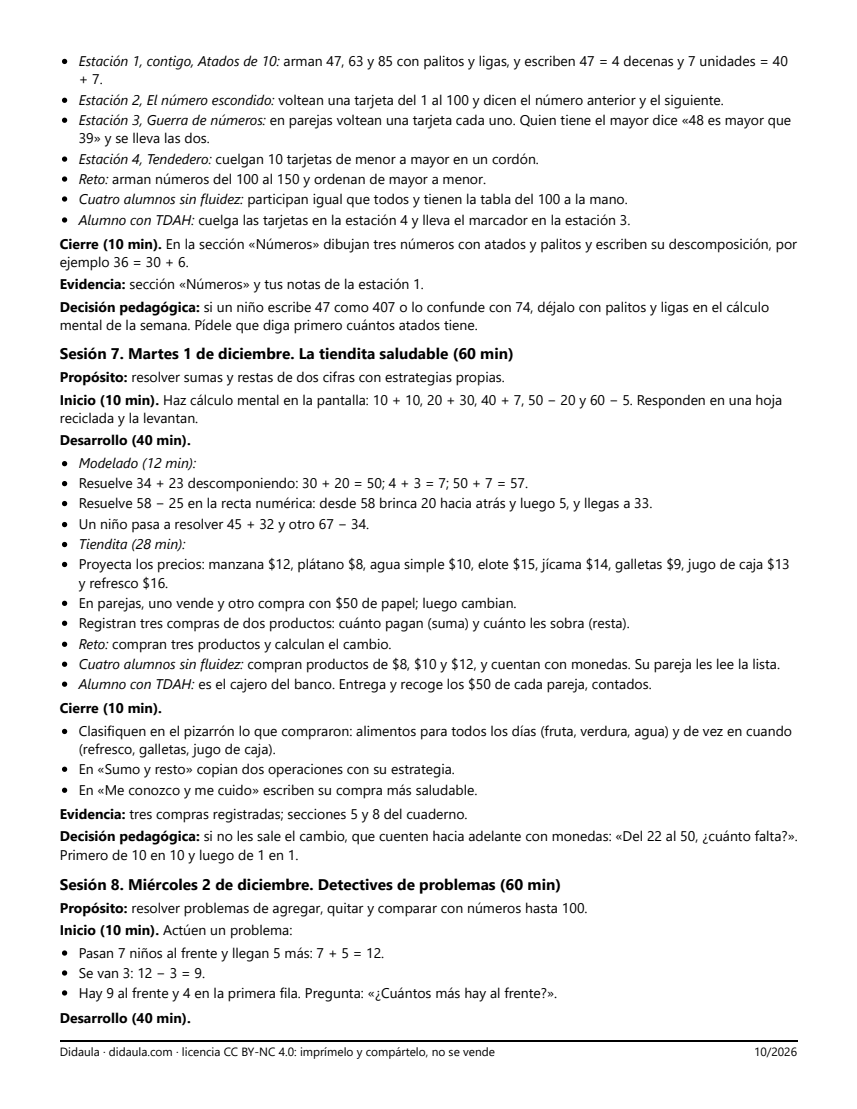 Página 5 de Repaso y evaluación del primer trimestre en 2°: leo, escribo, cuento y resuelvo