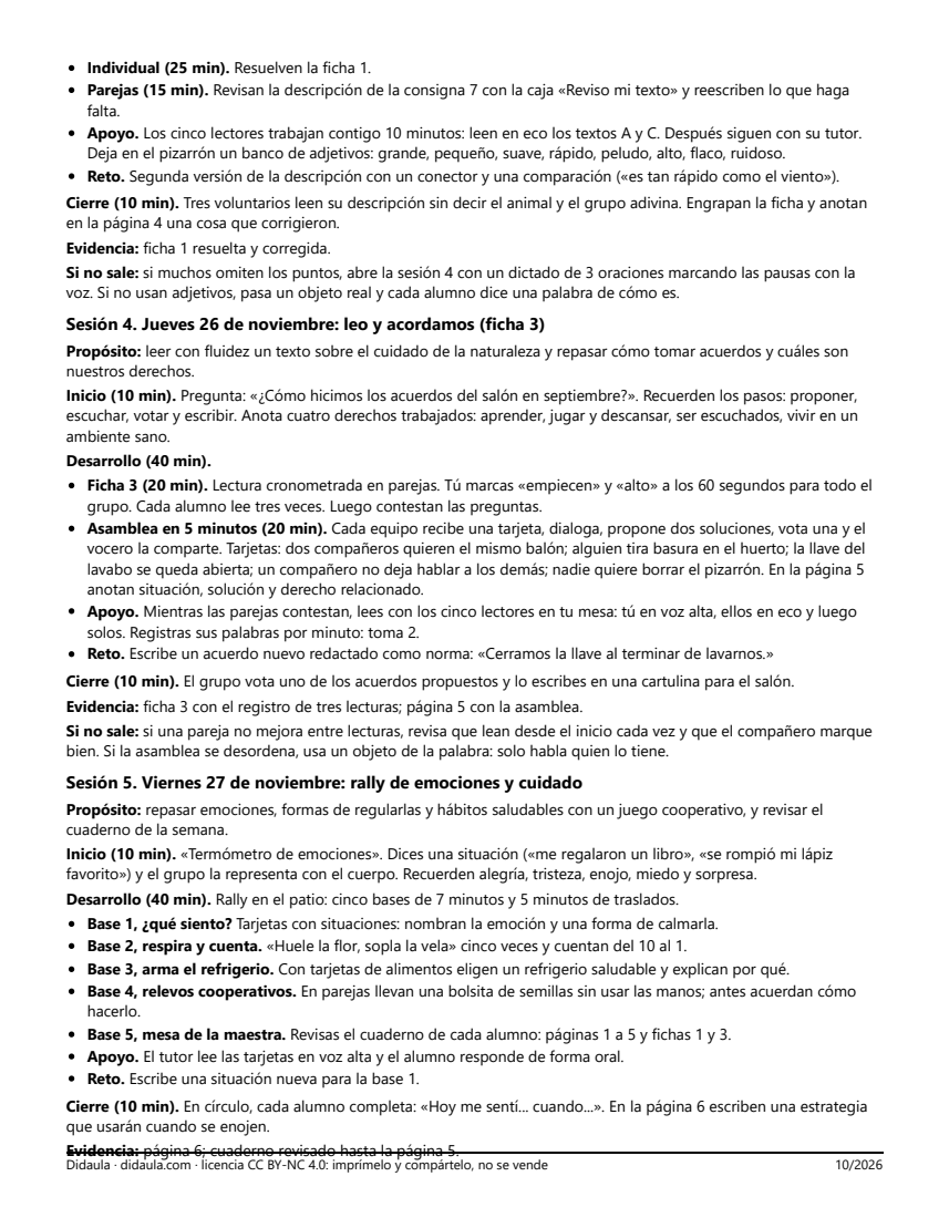 Página 4 de Repaso y examen del primer trimestre en 3°: cuaderno de repaso por estaciones y juegos