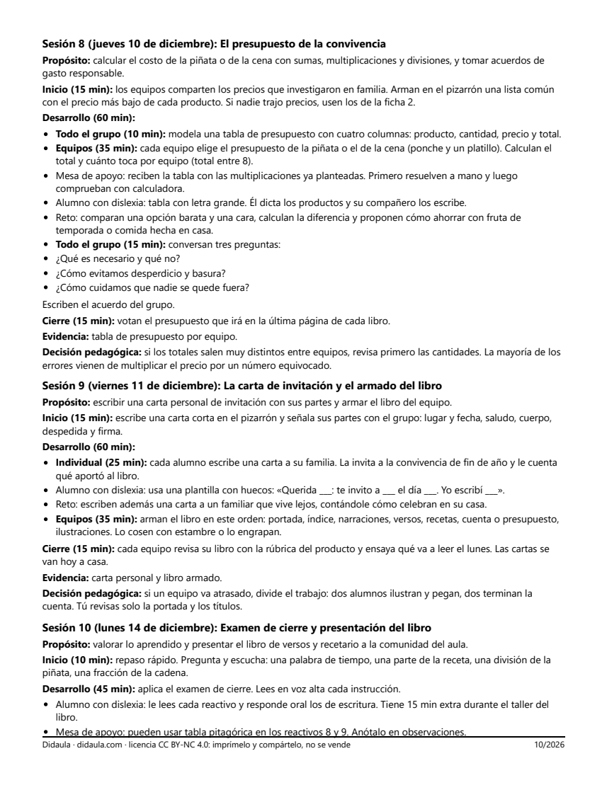 Página 6 de Las posadas y tradiciones de diciembre: libro de versos y recetario de la convivencia
