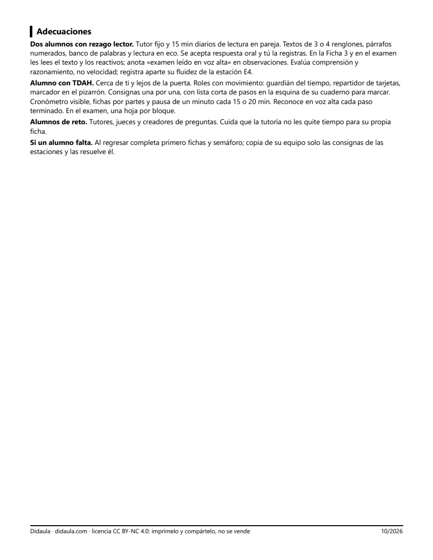 Página 8 de Repaso y evaluación del primer trimestre en 5°: estaciones, juegos, cuaderno de repaso y examen por campo formativo