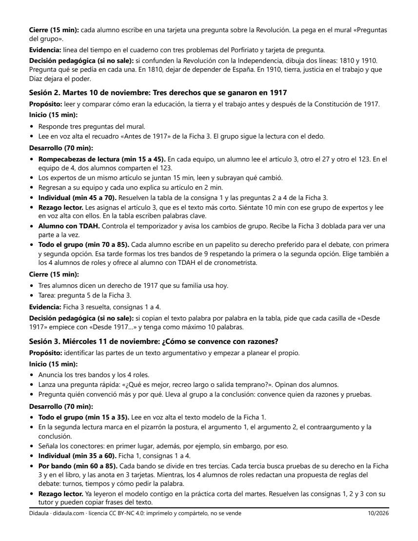 Página 3 de La Revolución Mexicana y nuestros derechos: debate y encuesta de la feria del 20 de noviembre (5°)