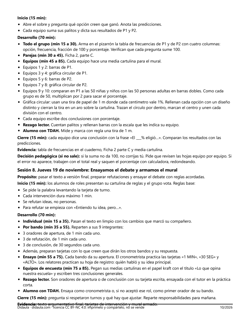 Página 6 de La Revolución Mexicana y nuestros derechos: debate y encuesta de la feria del 20 de noviembre (5°)