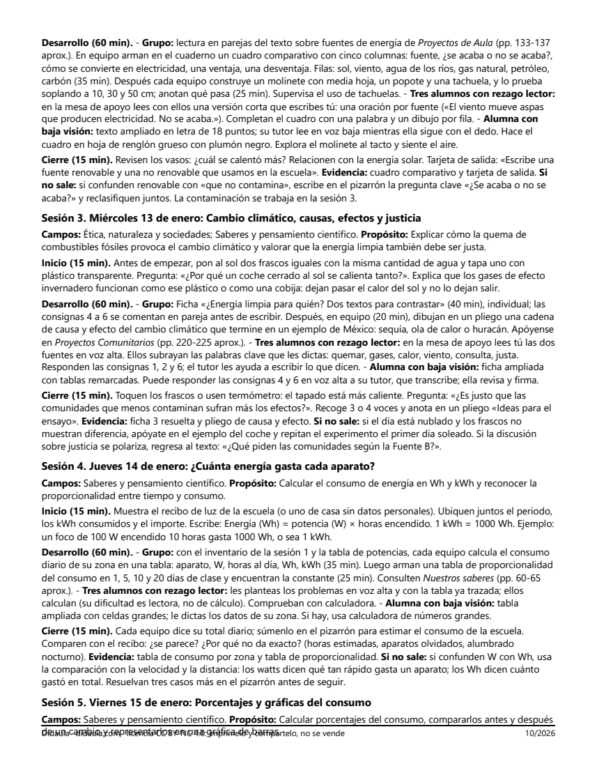 Página 3 de Energía y cambio climático: ahorramos energía en nuestra escuela