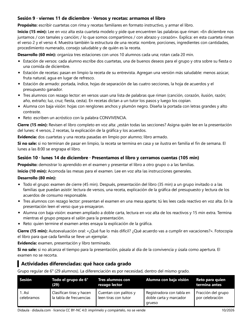 Página 6 de Versos, sabores y cuentas claras: la convivencia de fin de año de 6°