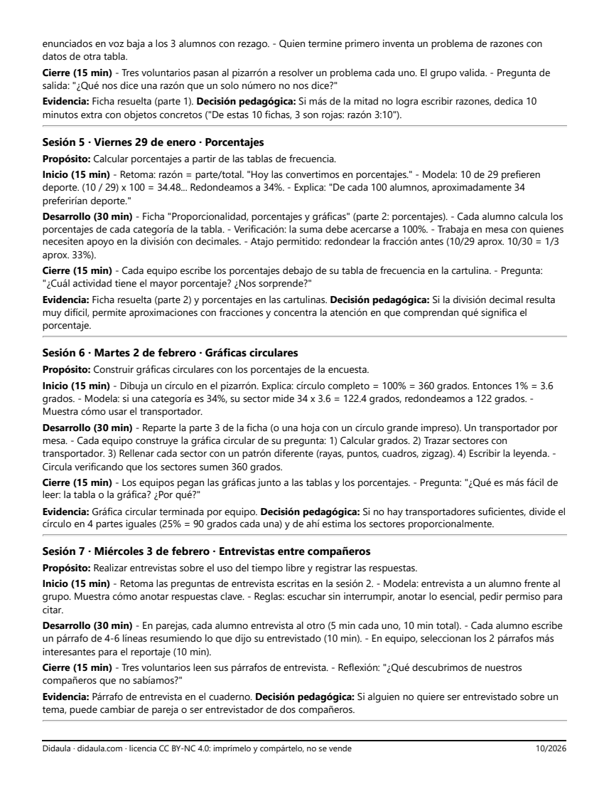 Página 3 de Nuestro tiempo libre en números y palabras