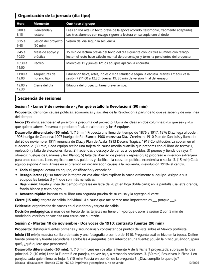 Página 2 de Revolución en voces y en cifras: fuentes, debate, ensayo y encuesta de la feria del 20 de noviembre (6°)