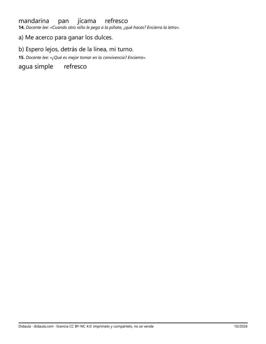 Página 4 de Examen de cierre: las tradiciones de diciembre en mi familia