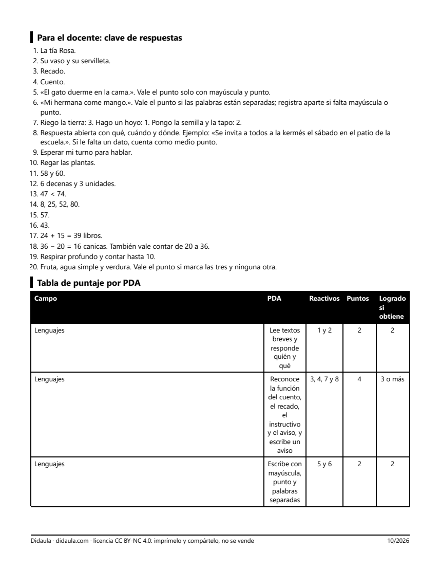 Página 4 de Examen trimestral de 2°: primer trimestre