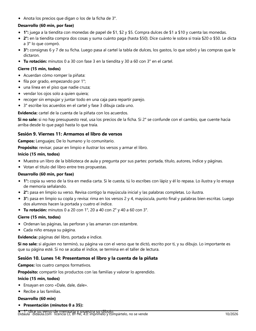 Página 6 de Versos, recados y dulces: la posada de nuestro grupo