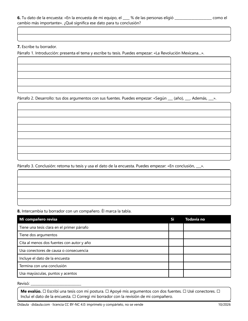 Página 2 de Planeo y escribo mi ensayo breve con fuentes