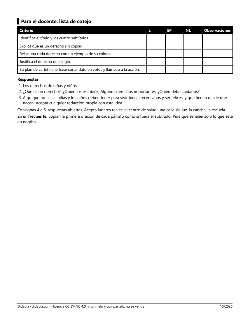 Página 3 de Leo un texto informativo y planeo mi cartel